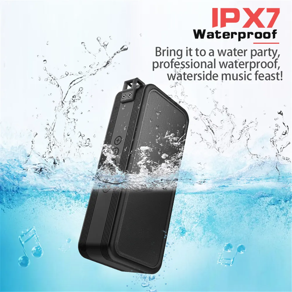 

Cyboris Waterproof Bluetooth Speaker 20W TWS Portable Column Speakers 3000mAh Power Bank Function Subwoofer For Outdoor Camping