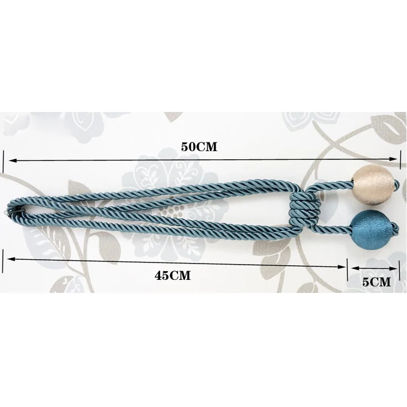 

Curtain Rope Tiebacks Hanging Balls Handmade Curtain Strap Buckle Holde Home Textiles Livingroom Bedroom Accessories