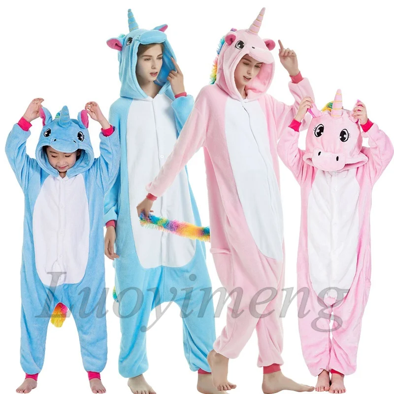 Новый Kigurumi Пижама волк взрослых животных лев панда Единорог Onesie для женщин и