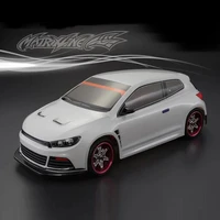 1set vw scirocco r 110 drift rc pc body shell 195 width transparent clean no painted drift body rc hsp hpi trax tamiya