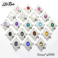 new fashion 10pcs 4046mm metal acrylic crystal rhinestone buttons for craft embellishment diy clothing decorative accessories