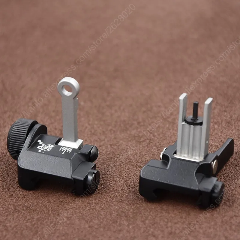 Тактический Стиль складной передний и задний прицел для 1913 основания крепления