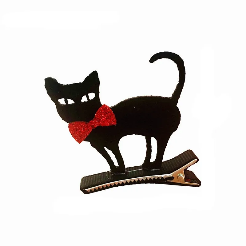 Креативные заколки для волос на Хэллоуин тыква луна призрак кошка шляпа заколка