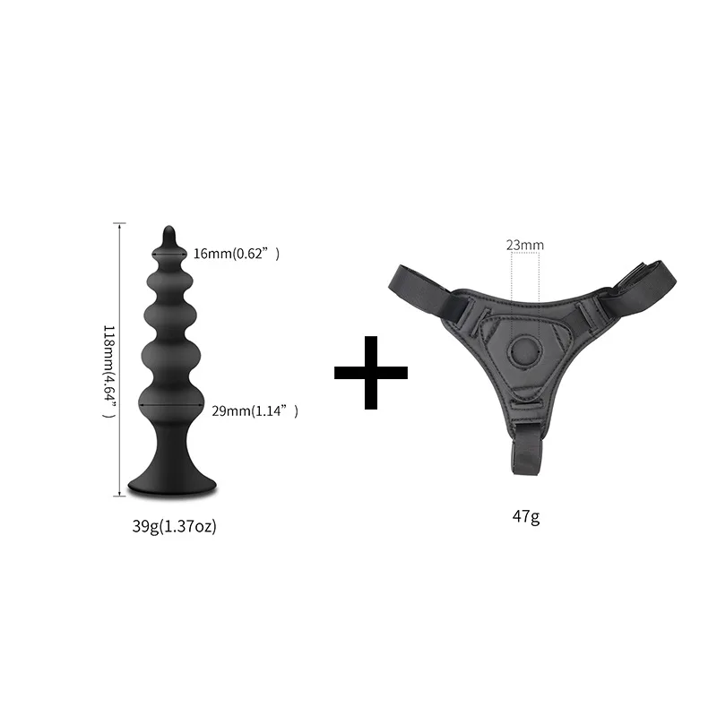Ремень На Анальная бусина пробка ремень для дилдо мужчин и женщин трусики
