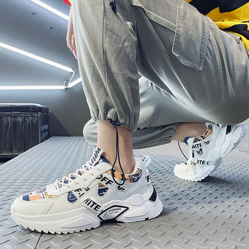 

Outdoor Men's Sneakers Casual Men's Sports Shoes Fashion Men Casual Shoes Non-slip Male Sneakers Heighten Sneakers Male Footwear