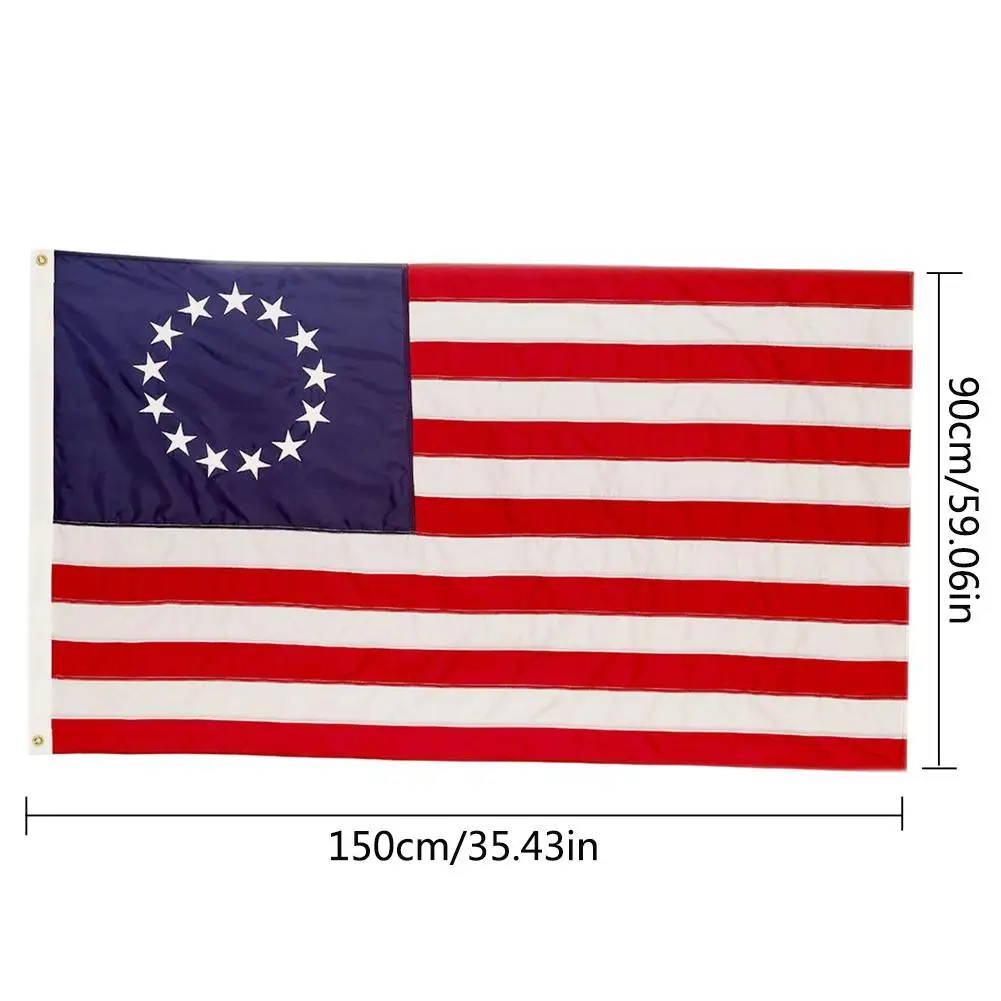 Новинка Betsy Ross 13 Звезда США Американский 3x5 футов флаг звезд 1777 Росс для украшения