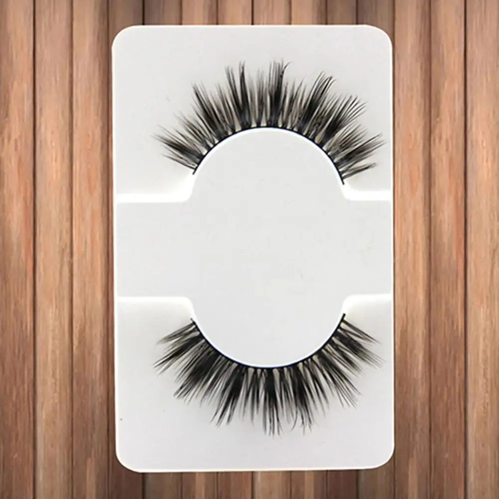 Сексуальные черные длинные натуральные толстые крестообразные ресницы женские