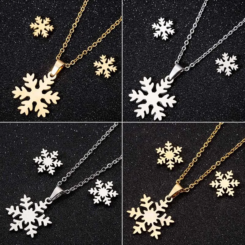 Фото Jisensp Новый кулон в виде снежинки ювелирные изделия ожерелье модные ожерелья из