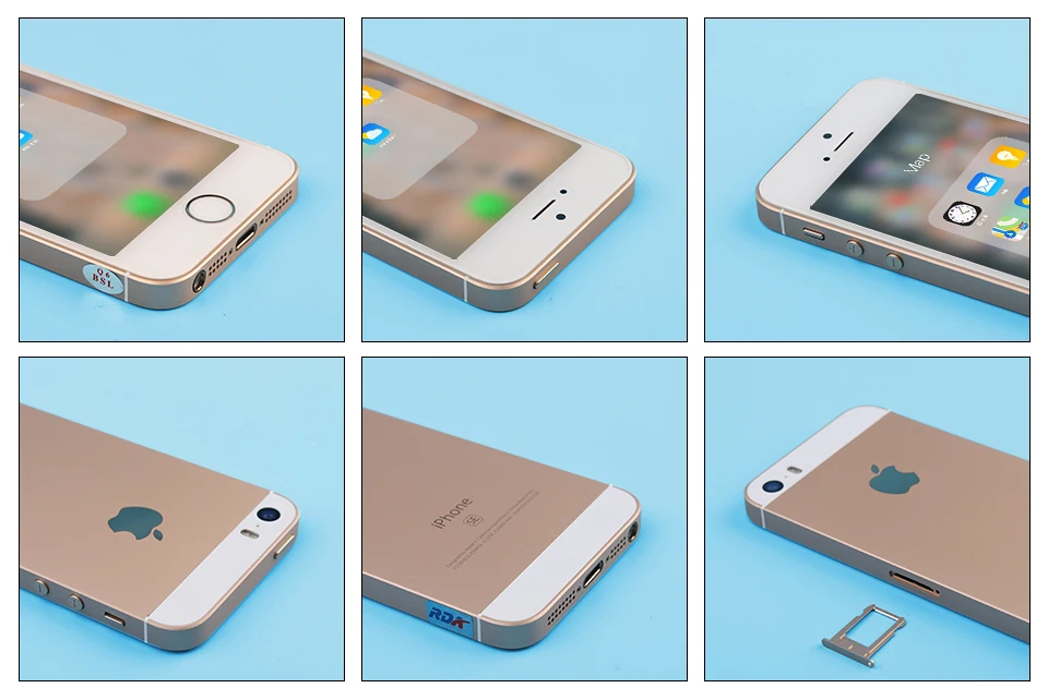 Для Apple iPhone SE двухъядерный IOS, сеть 4G LTE, мобильный телефон, 12MP " 2 Гб Оперативная память 16 GB/64 GB Встроенная память по отпечатку пальца разблокированный смартфон