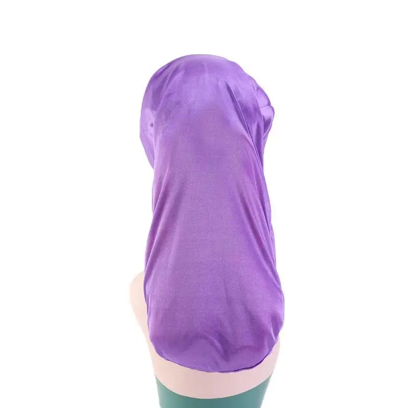 Женская широкая эластичная Атласная шапочка тюрбан оплетка мешковатая уход за