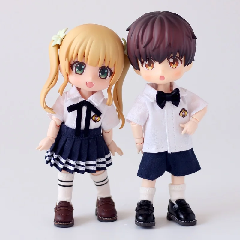Модная Одежда для куклы школьная форма костюм 1/12 bjd ob11 ГСК Молли Azone12 аксессуары