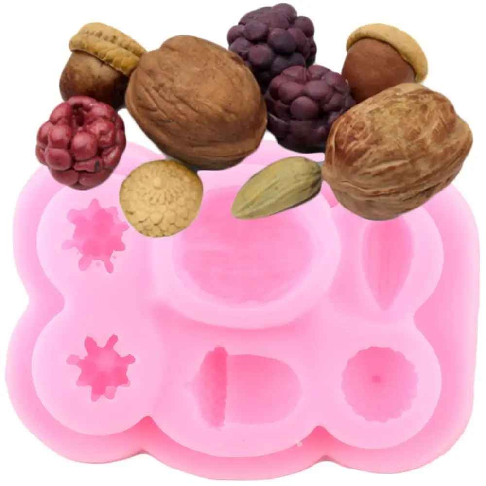 Силиконовые формы для орехов ягод DIY рождественские инструменты украшения