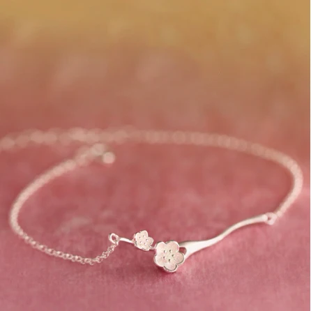 Женский браслет на руку с подсолнухами и Сакурой изящные Корейские украшения