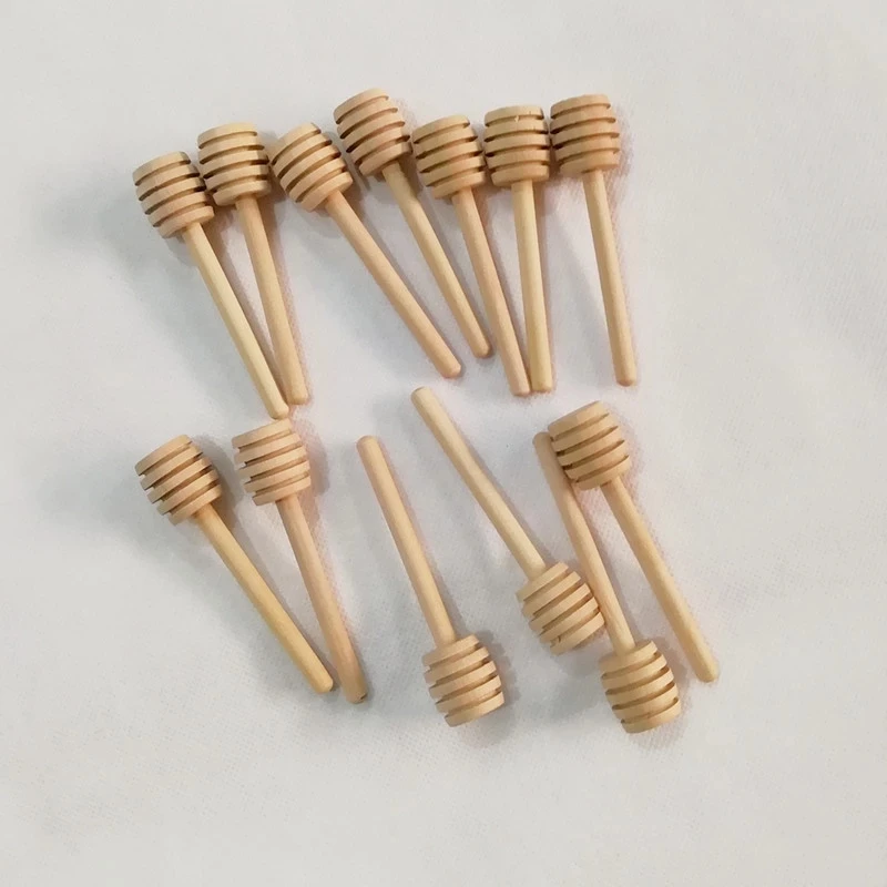 

(100pcs) 8cm 10cm Mini Wooden Honey Stick Wood Honey Dipper Party Supply