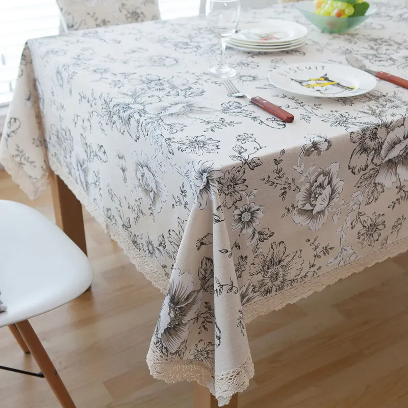 

Decorative Table Cloth Cotton Linen Tablecloth Rectangular Tablecloths Dining Table Cover Obrus Tafelkleed mantel mesa nappe
