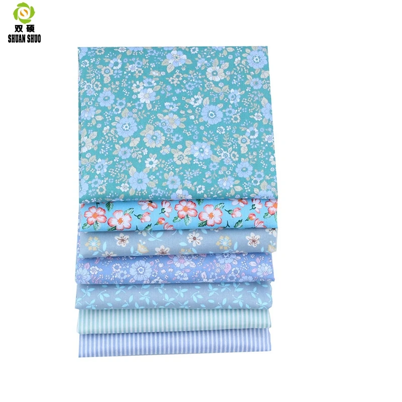 Хлопковая ткань Shuangshuo Flora & stripeTissus в стиле пэчворк четверть толстых пучков для