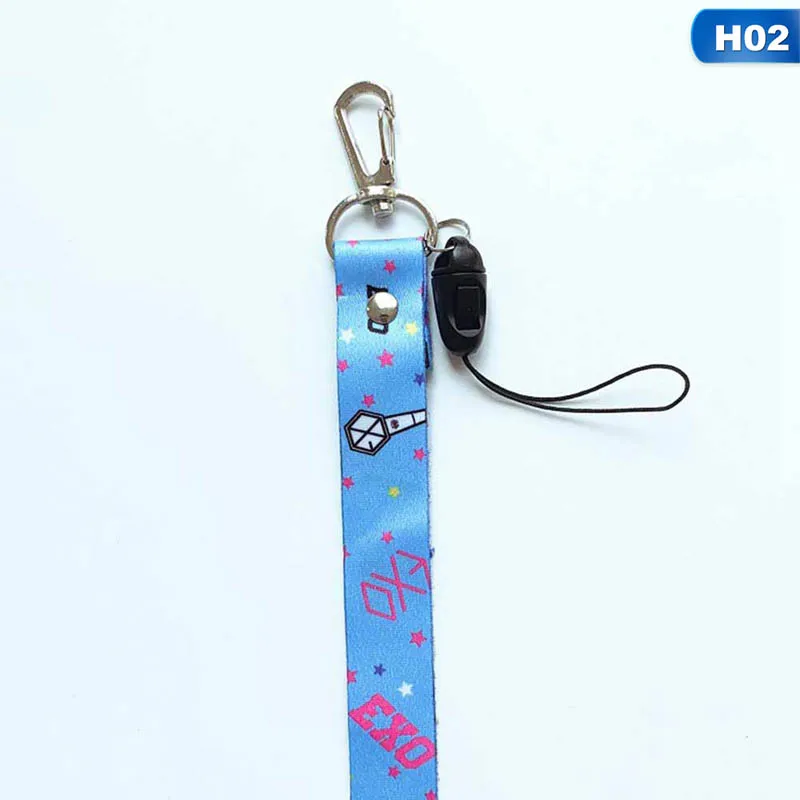 02 Kpop Blackpink Got7 Exo телефон Веревка телефон ремень брелок Подвеска Lanyards брелок тот же пункт - Цвет: 02
