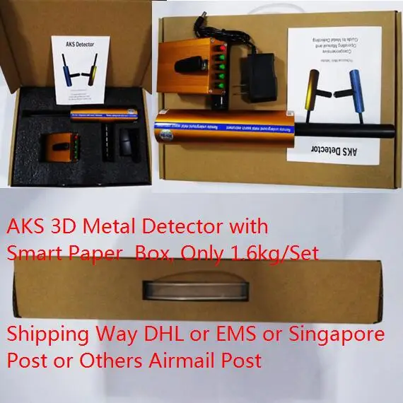 AKS Carton Box Новое поступление MD-3030 портативный подземный металлоискатель MD3030 Охотник за сокровищами золотоискатель искатель ЖК-дисплей водонепроницаемый - Цвет: AKS Carton Box