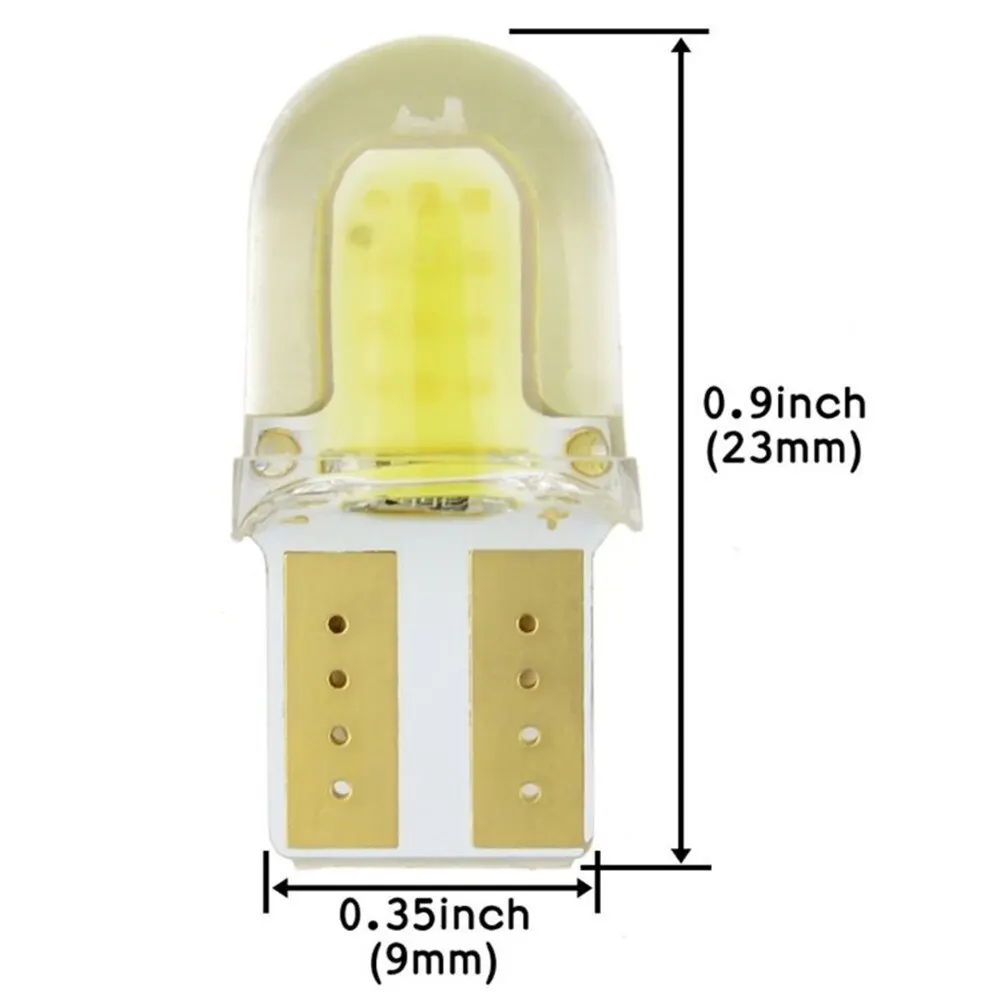 

10 Pcs LED Light Bulbs W5W 194 168 COB 8SMD Silica Bright White Car Accessories Led Parking Bulb Auto Wedge Clearance Lamp Car
