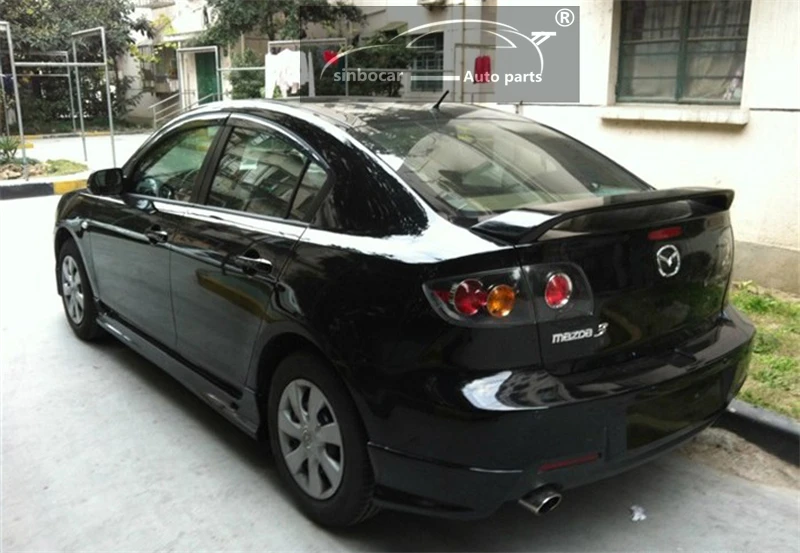 Окрашенный дефлектор в спортивном стиле задний спойлер из углеродного волокна