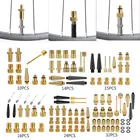 Комплект адаптера шарового насоса для велосипеда из латуни Presta и Schrader