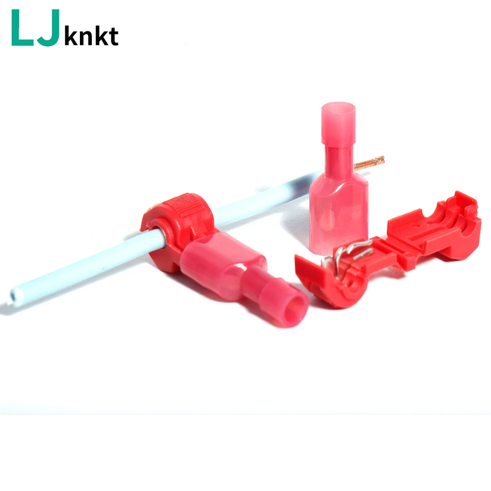 T Tap водонепроницаемый соединитель Электрический para kit Инструменты Красный