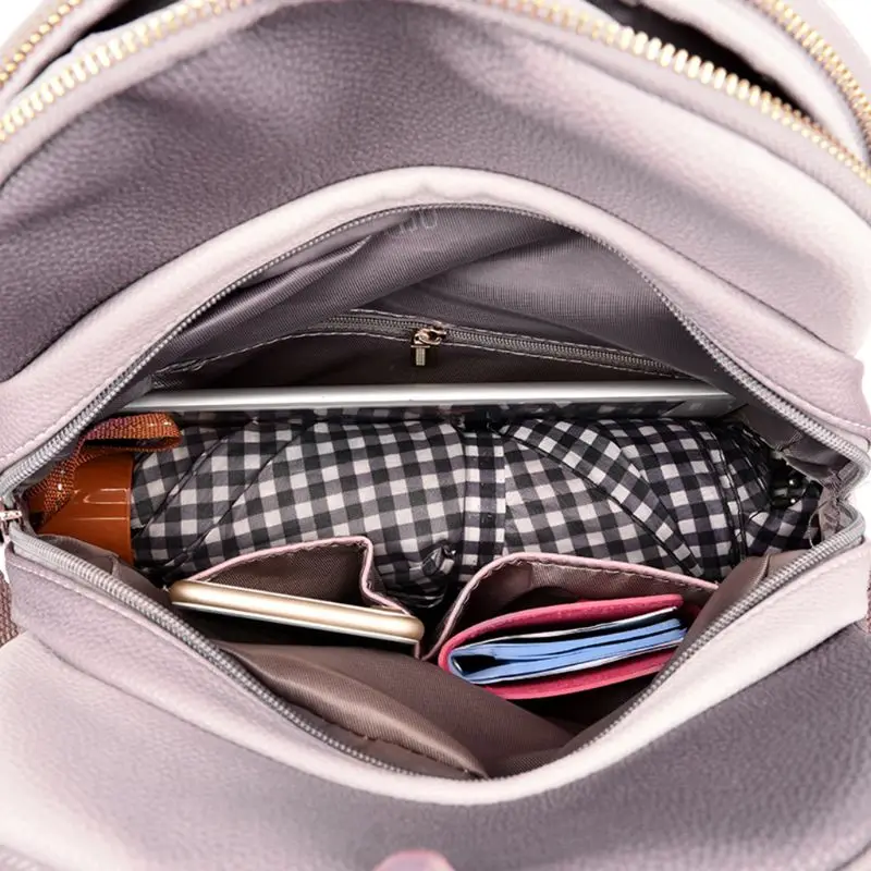 THINKTHENDO для женщин рюкзак путешествий из искусственной кожи сумка на плечо