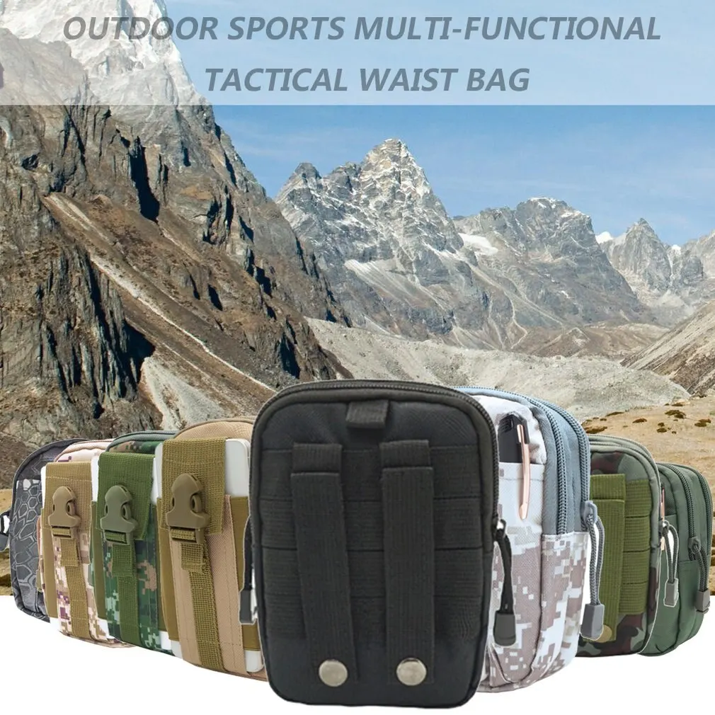 

Military Outdoor Casual Women Sport Running Hiking Bag Men Women Outdoor Travel Waist Holder Bag For Money Cellphones