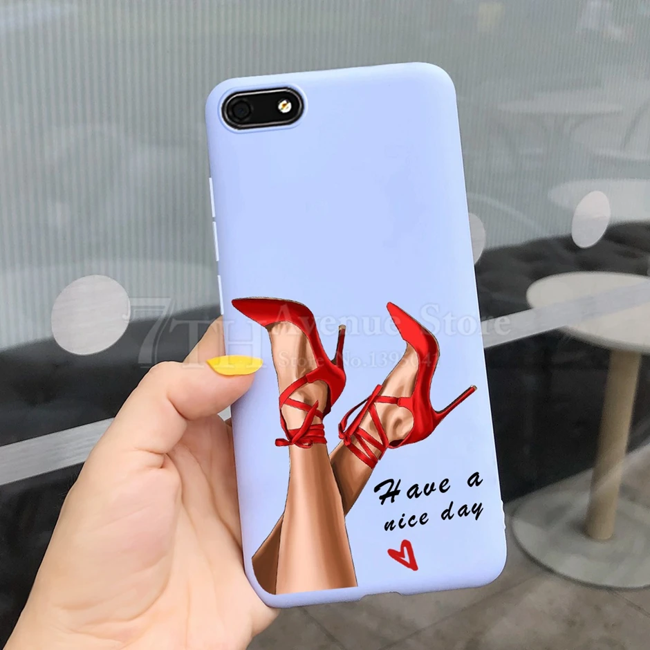 Яркий силиконовый чехол с красивой девушкой подсолнухами и маргаритками для Huawei