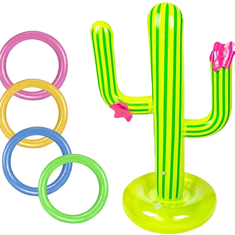 Обновление 100% для взрослых и детей плавания на открытом воздухе надувной кактус