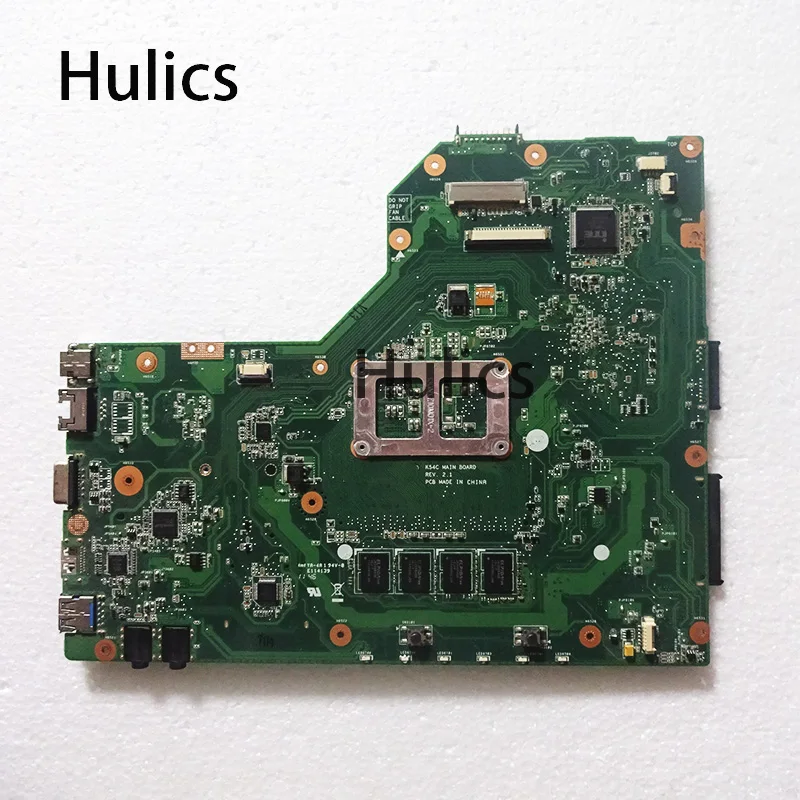 Материнская плата Hulics для ноутбука Asus K54C X54C K54Ly K54hR REV: 2 1 HM65 PGA989 USB3.0 DDR3 VRAN 60-N9TMB1000 -