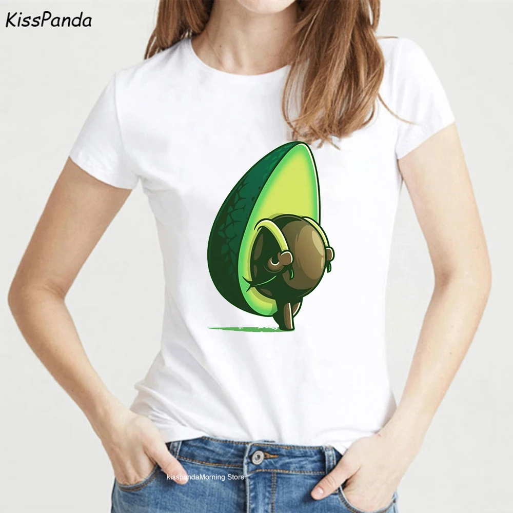 Женская футболка с карманом EnjoytheSpirit забавная Футболка принтом авокадо Vegan Food