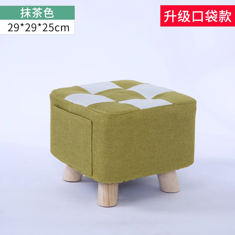 Скандинавская мебель обувь из цельного дерева скамейка Простой низкий табурет