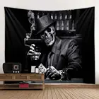 декор на стену макраме.хиппи.декор комнаты эстетика.бохо декор Гобелен FFO настенный с черепом и зрительным принтом, гобелен для судей, украшение для дома и общежития, декор для комнаты, спальни, гостиной