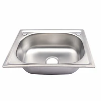 stainless steel rectangular wash plumbing improvement balcony laundry bar waste home single bowl silver kitchen sink set