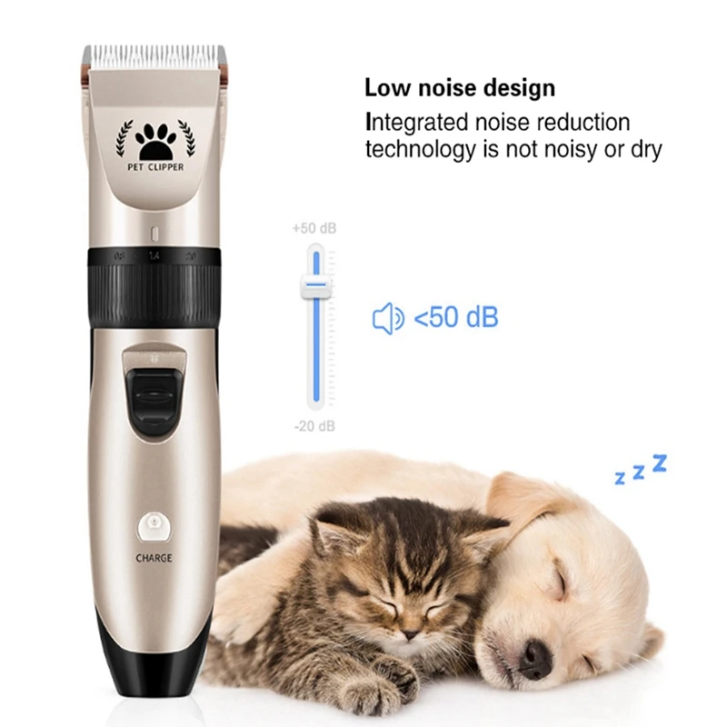 

Rechargeable Pet Dog Hair Trimmer Animal Grooming Clippers Cat Cutter Machine Shaver Electric Scissor Remover Haircut Machine