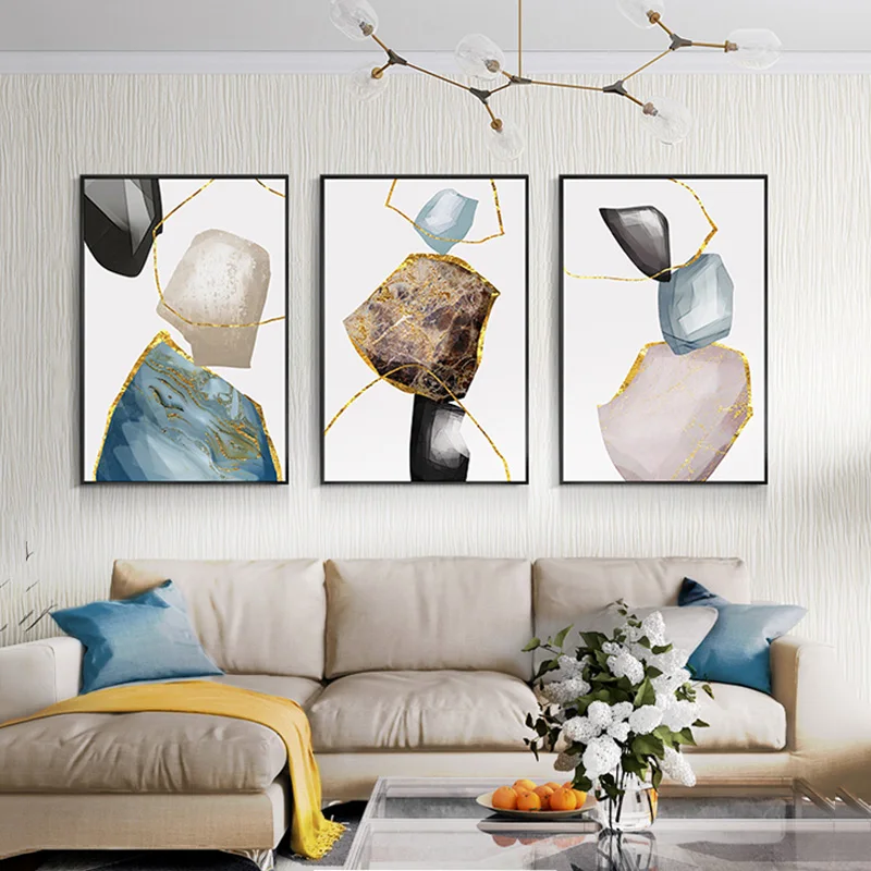 

Modern Abstract Marble Lines Canvas Painting Nordic Posters and Prints Wall Art Pictures for Living Room Home Decoration