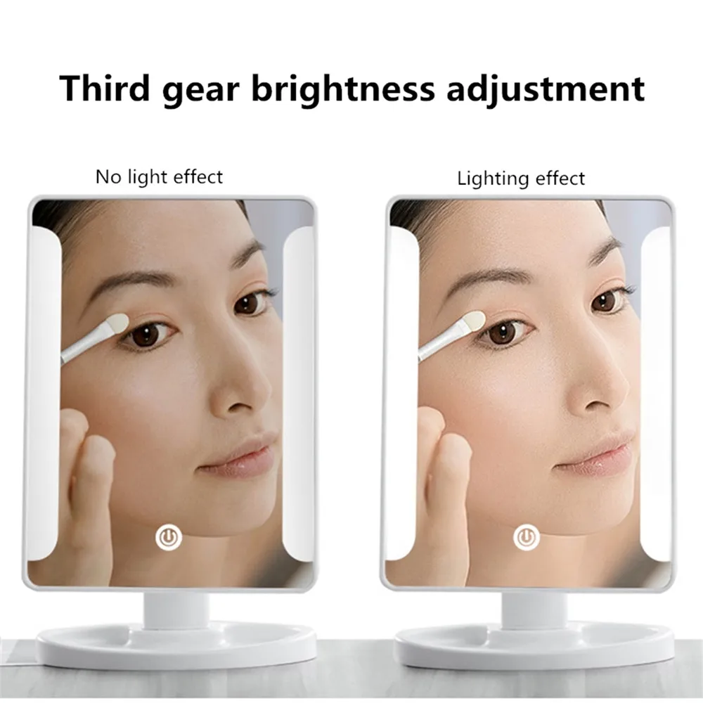 Профессиональный светодиодный зеркало для макияжа с подсветкой портативный
