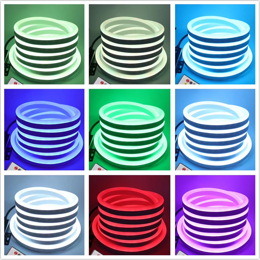RGB неоновый гибкий ленточный светильник водонепроницаемый IP67 Светодиодный