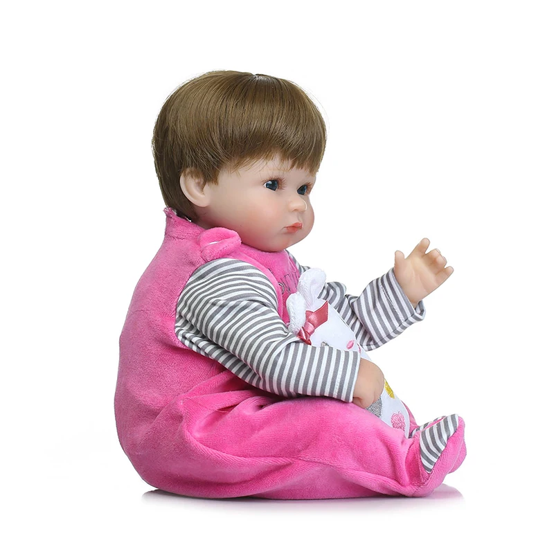 40 см силиконовая кукла для детей новорожденных ручная работа имитация мягкой