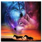 Алмазная живопись 5D, лошадь, волк, 3D Алмазная живопись, круглыеквадратные стразы, алмазная живопись, вышивка, мозаика с животными