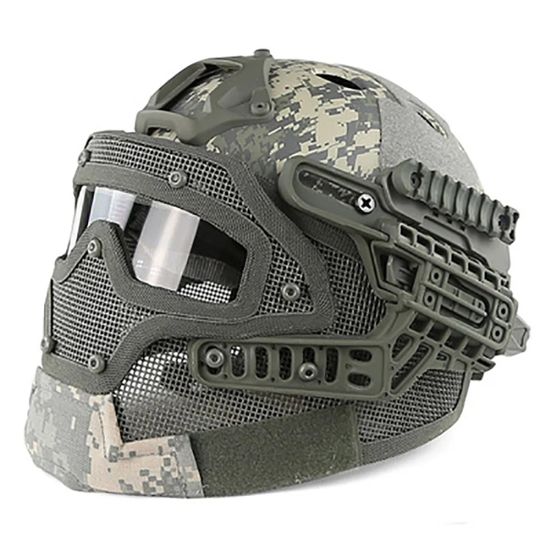 

Tactical Helmet steel mask integration full face all-directional protective equipment Tactical helmet G4 system CS equipment