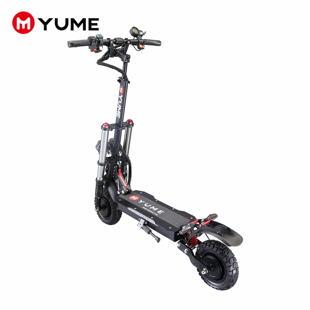 YUME Y10 мощный 10 "двойной двигатель 2400 Вт внедорожные шины до 40 миль и 40mph складной