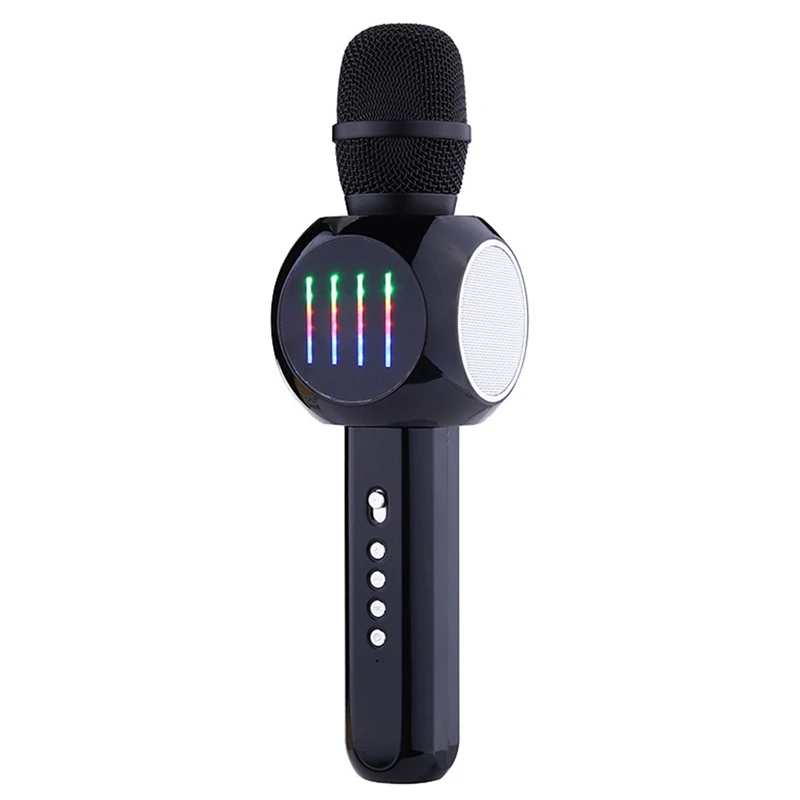 

Беспроводной микрофон, ручной микрофон с несколькими звуковыми эффектами и подсветильник кой для пения вечерние караоке
