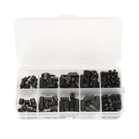 180pcs m2 m2 5 m3 m4 female male hex plastic nylon stand off spacer column for pcb motherboard fixed plastic spacing screws set