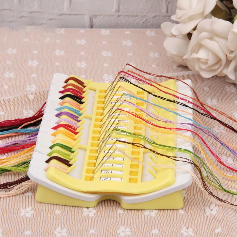 30 позиций инструмент для вышивки крестиком специализированный держатель пряжи