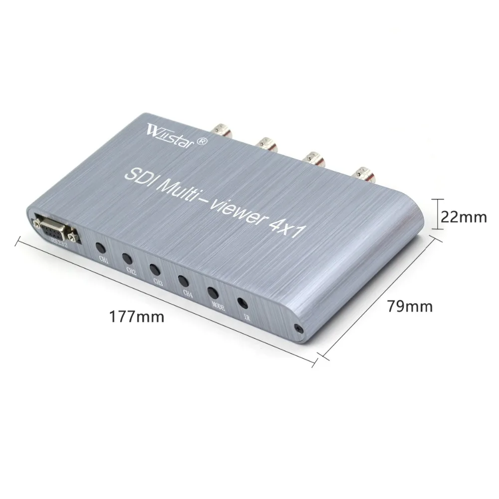 Коммутатор SDI multi-просмотра 4X1 SDI в HDMI SDI 4 в HDMI 1 выход 1080p SD/HD/3G-SDI RS232 для ПК видеоконференции ТВ монитор