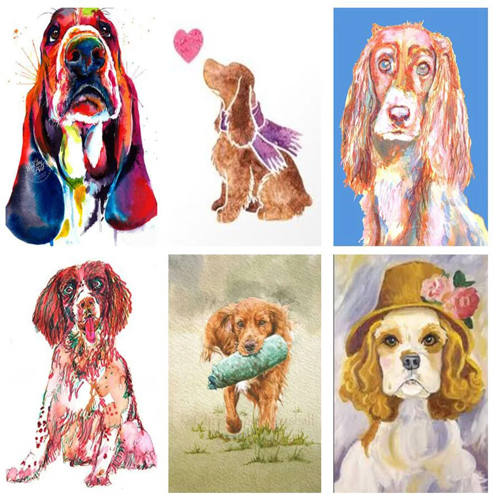 5d алмазная живопись Английский кокер спаниель животное картина мозаика собака