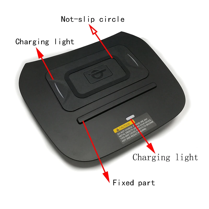 10w car qi wireless charging phone charger for hyundai grand santa fe ix45 2015 2016 2017 2018 charging plate accessories free global shipping