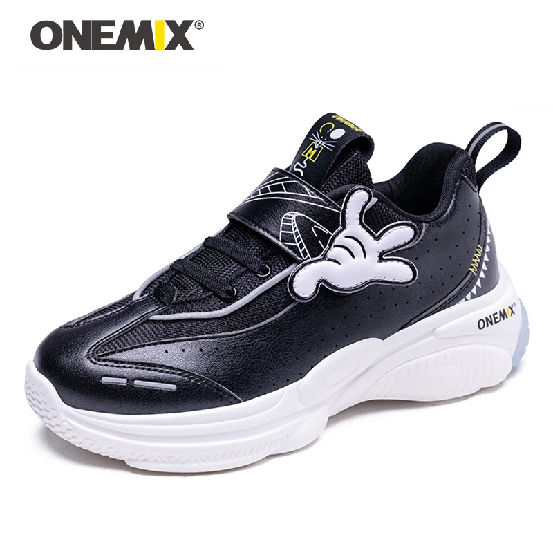 Детская спортивная обувь ONEMIX для мальчиков и девочек нескользящая на липучке